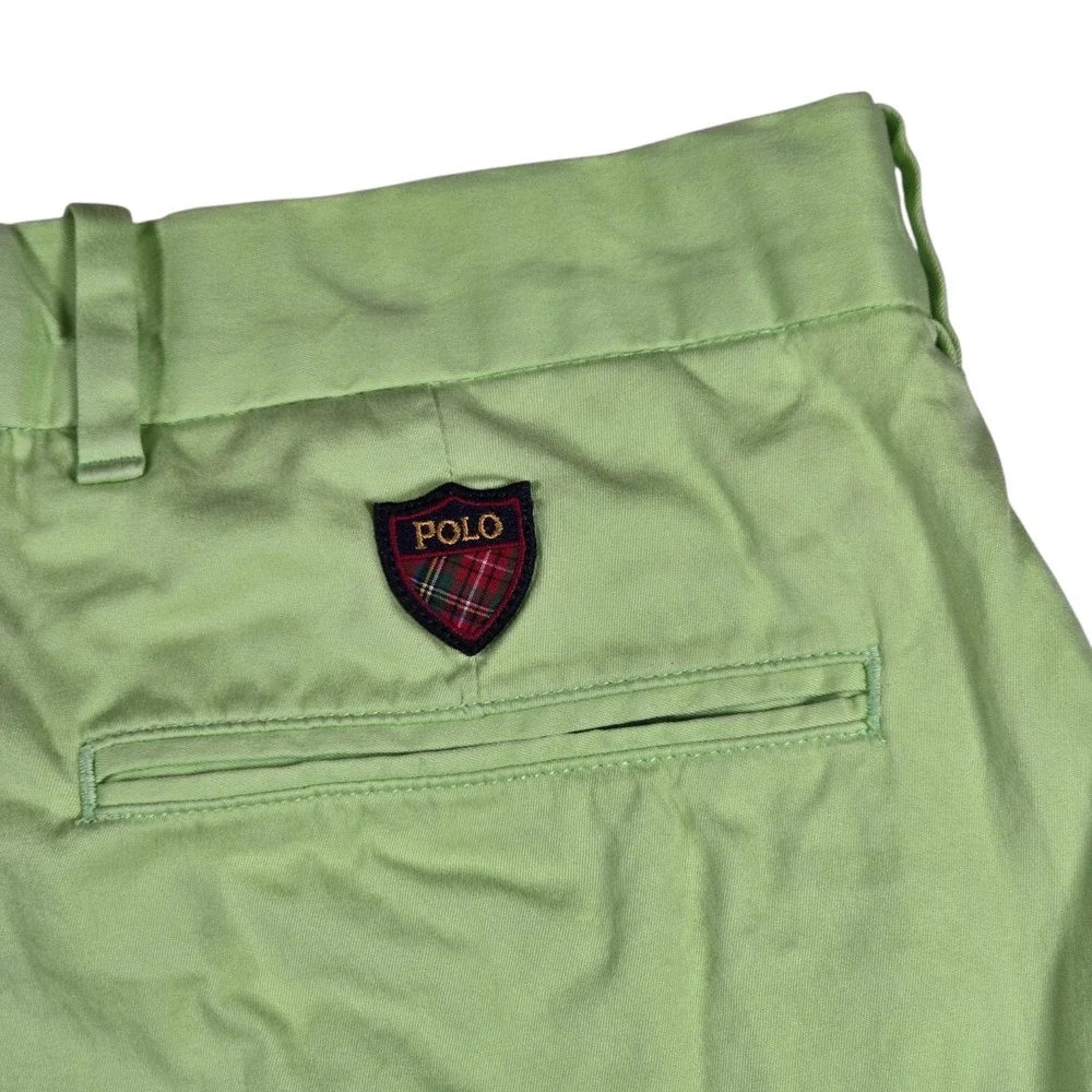 Polo Golf Ralph Lauren Classic Fit Polo Shield Green Chino Shorts- Men's Size 34